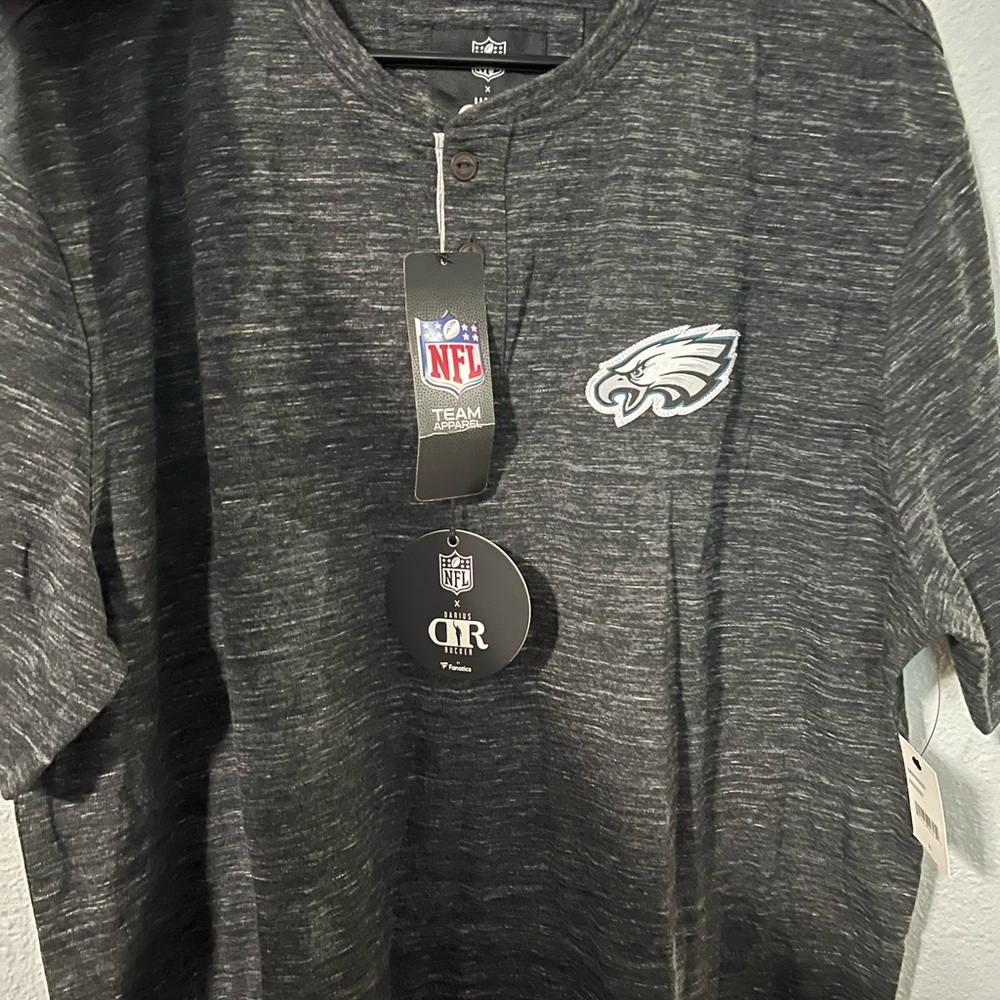 Darius Rucker Philadelphia Eagles NFL Men's Black Henley Shirt